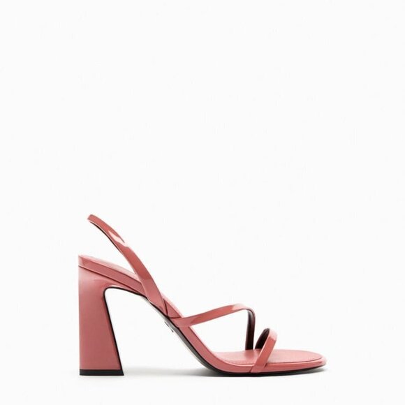 ZARA STRAPPY BLOCK HEEL SANDALS Pink SIZE 8 | 1332/110 - Picture 2 of 11
